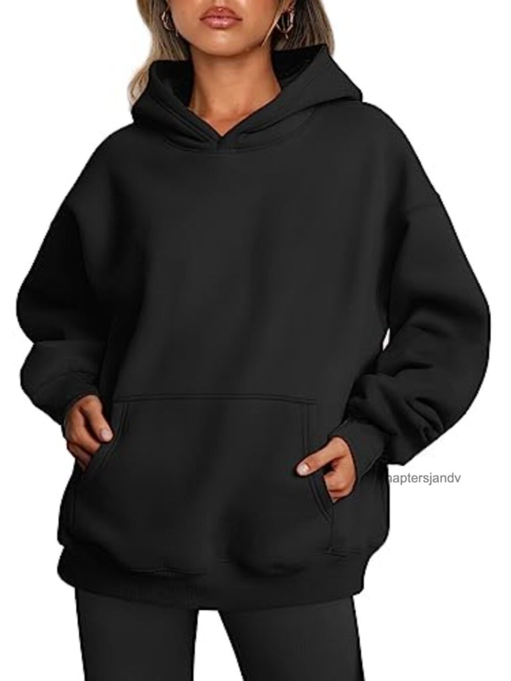 Oversized Hoodie Pullover Sweatshirt 50% Cotton Fleece